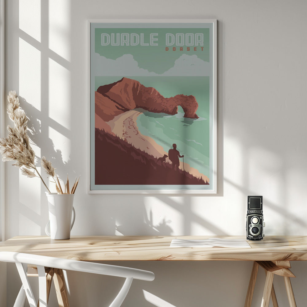 Durdle Door Dorset Travel Print Poster