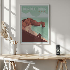 Durdle Door Dorset Travel Print Poster