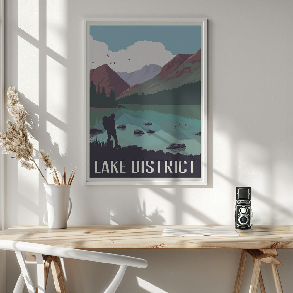 Lake District Travel Print Poster