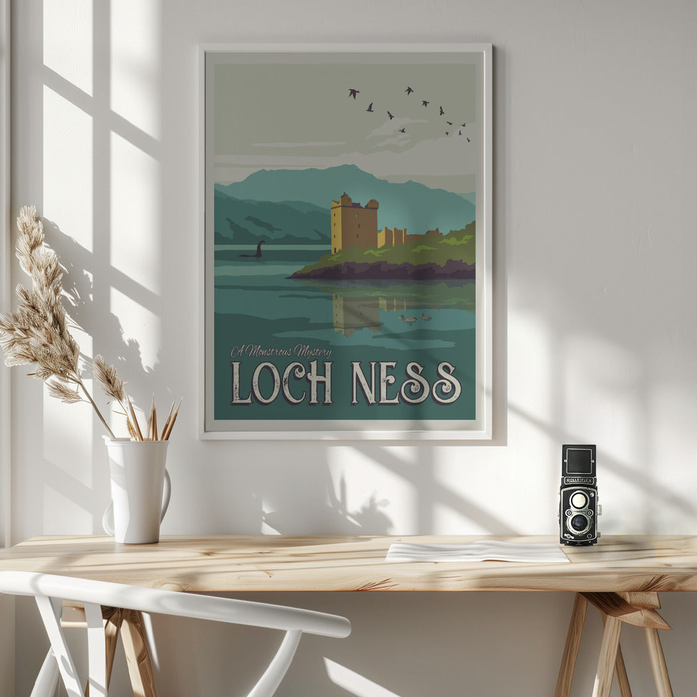 Loch Ness Travel Print Poster