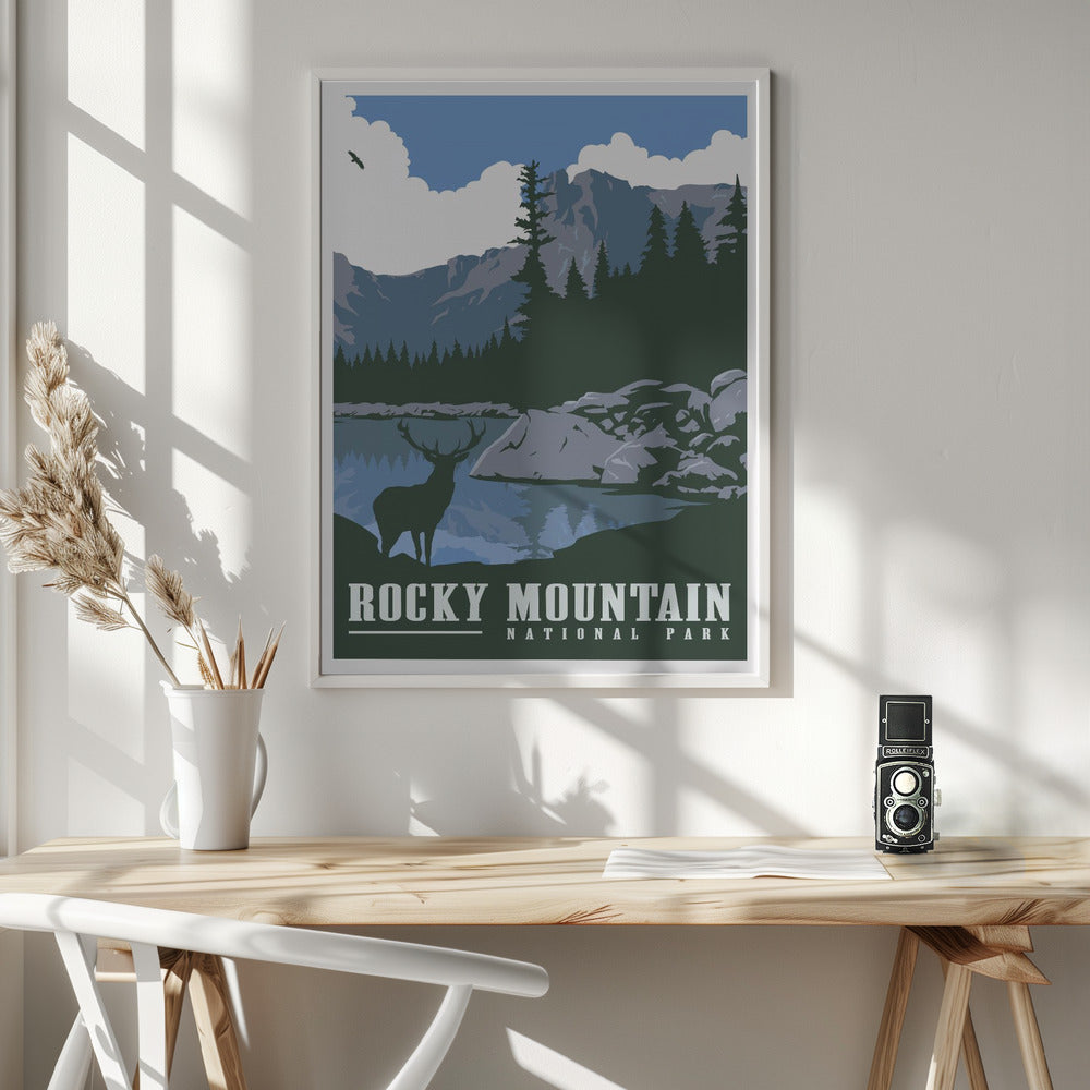 Rocky Mountain National Park Travel Print Poster