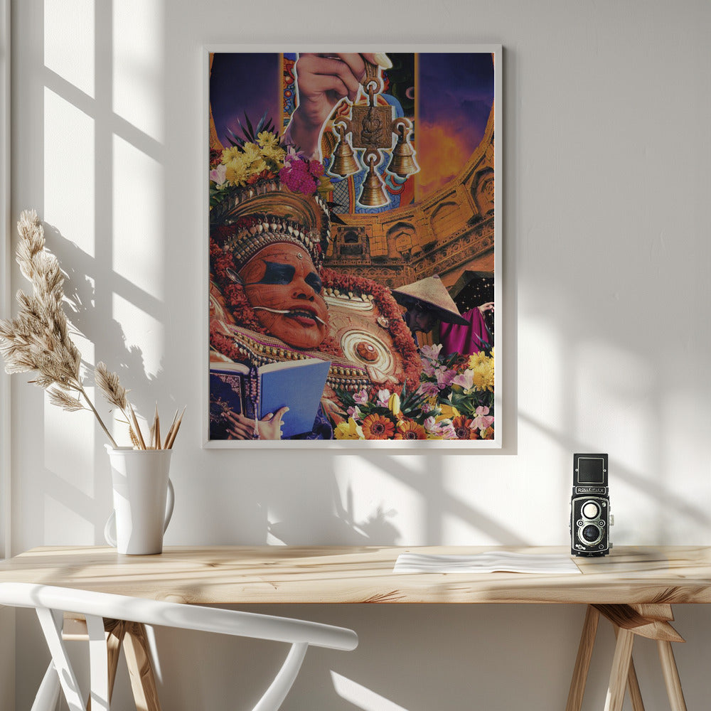 Retro Fantasy Culture Collage Poster