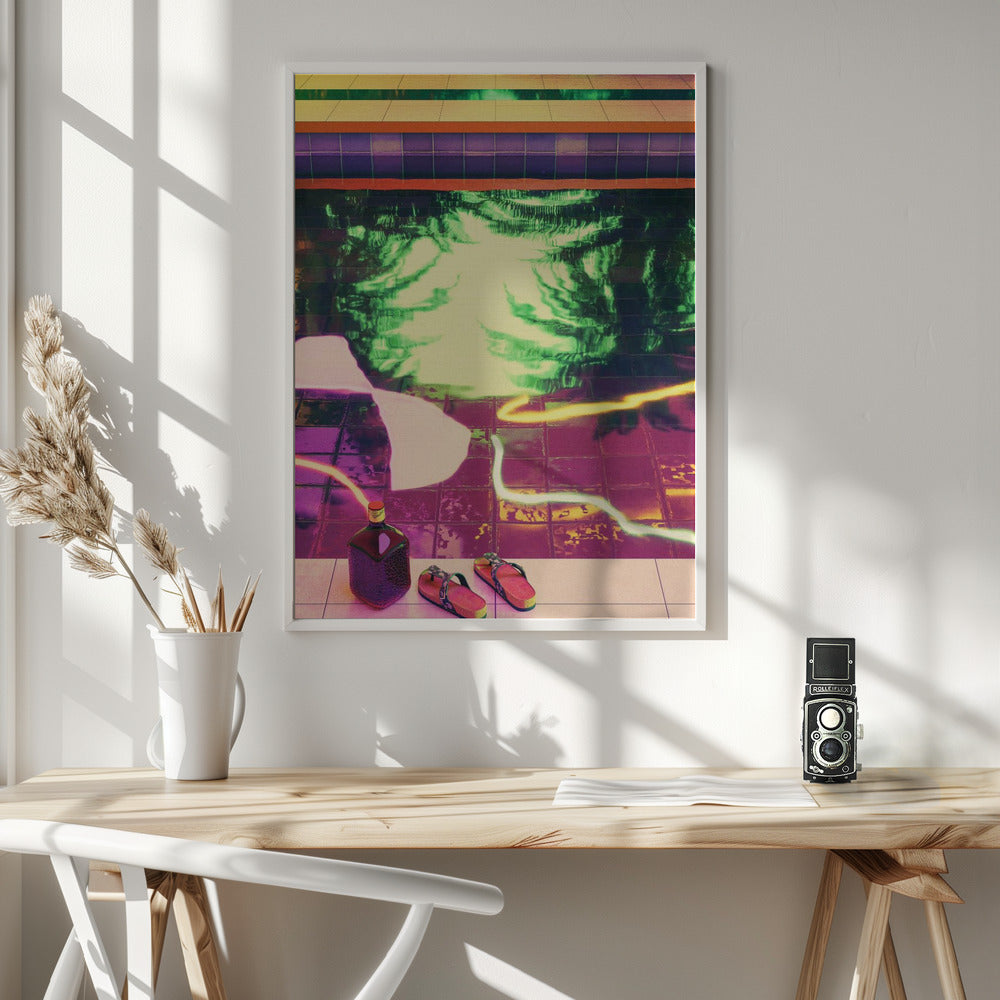 TROPICAL INDOOR POOL Poster