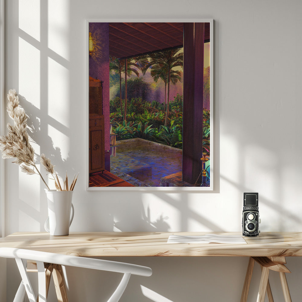 Rainforest Infinity Pool Art Print (a1) Poster