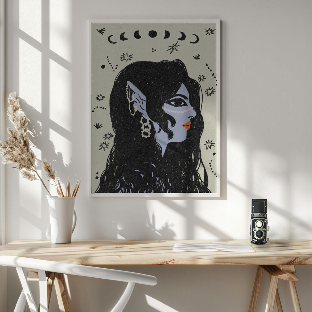 Portrait of a mermaid Poster