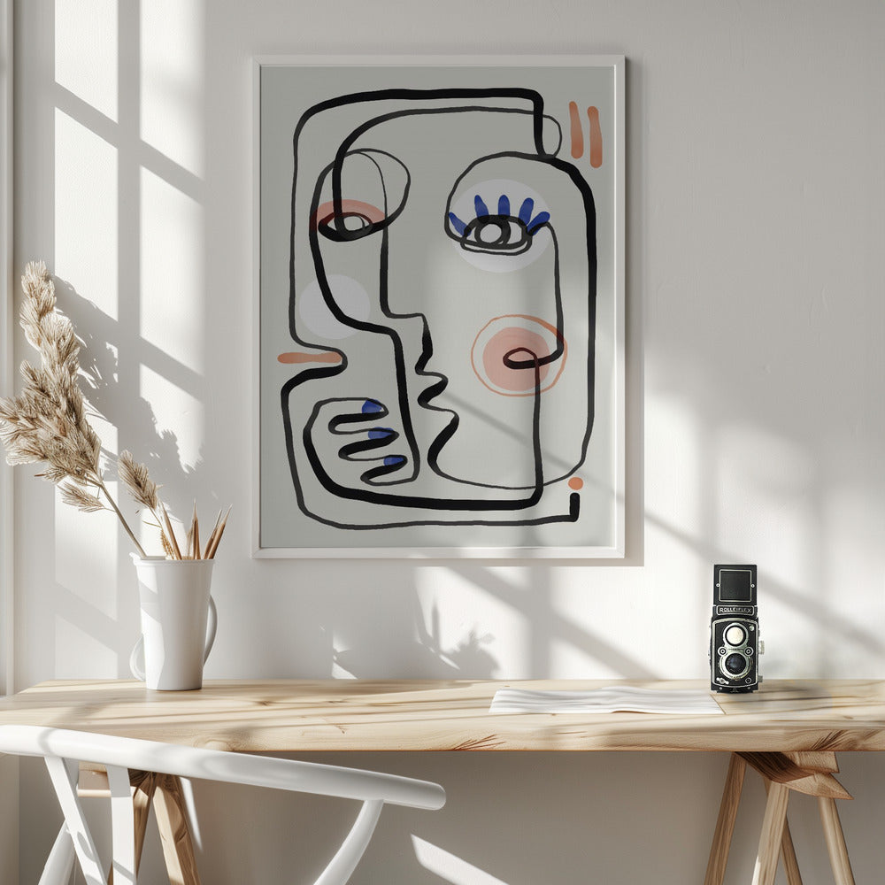 Woman With Nail Polish Poster