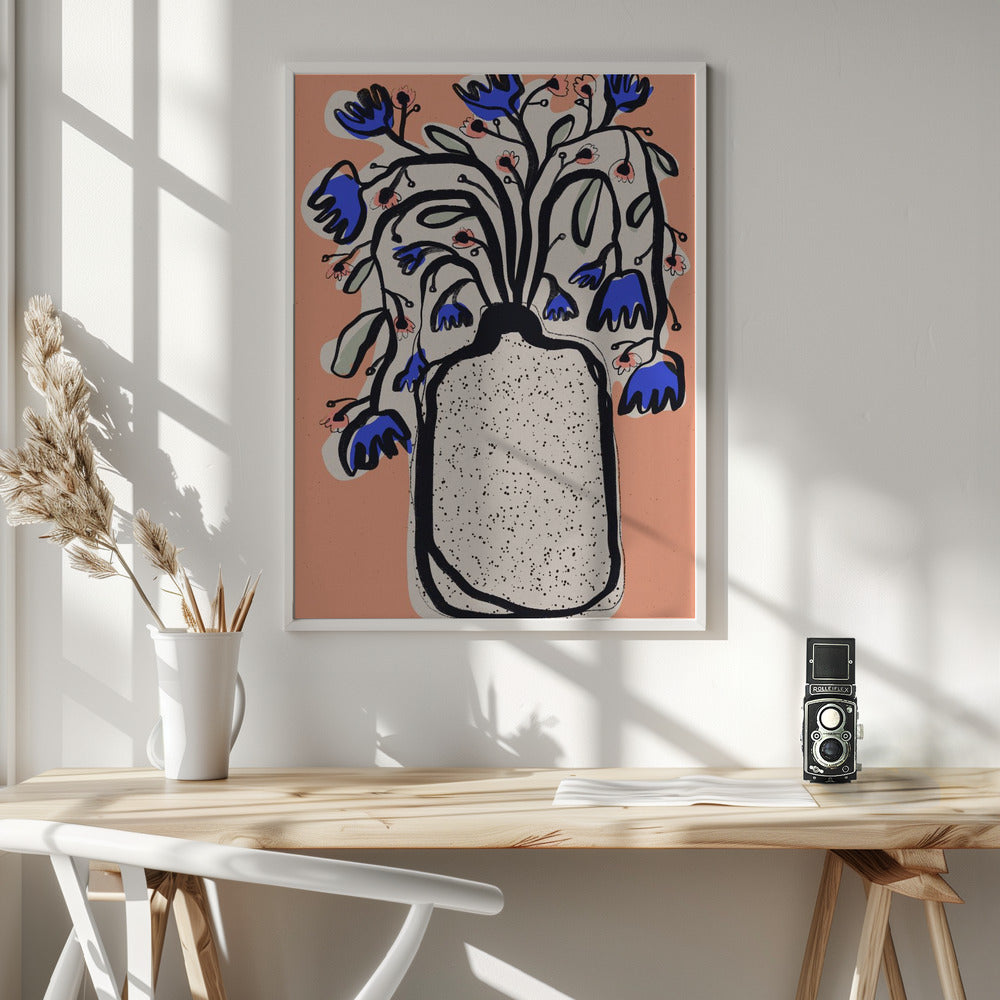 Lovely Flower Bouquet (Peach) Poster