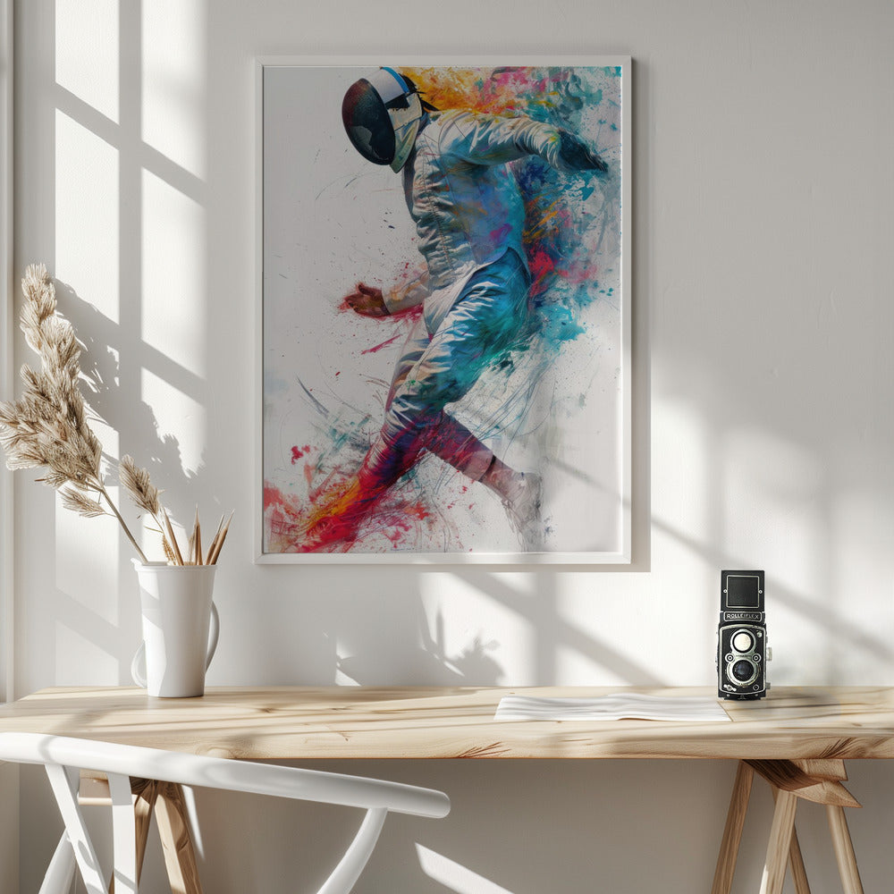 Fencing sport art #fencing #sport Poster