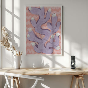 Purple Coral Poster