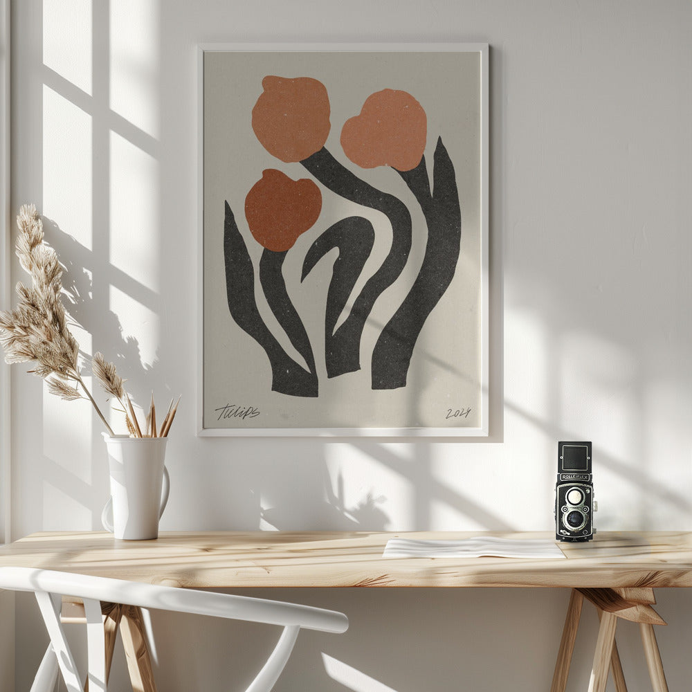 Modern Flower 02 Poster