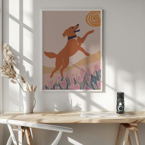 Frisbee Dog Poster