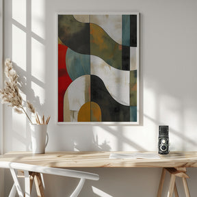 Abstract Fields No 1 Poster