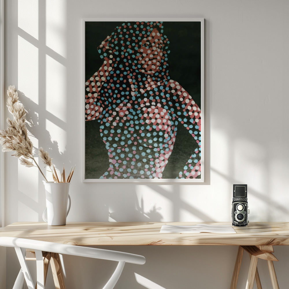 Woman in dots Poster