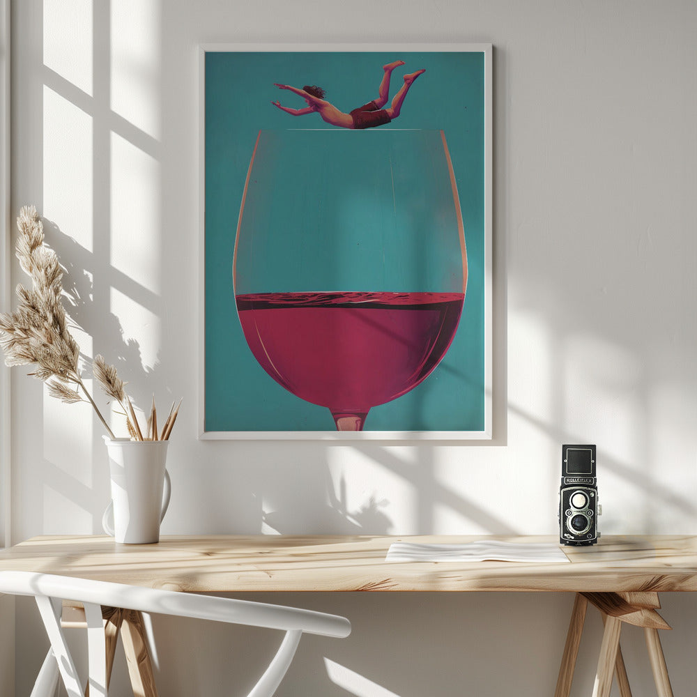 Wine Dive Poster