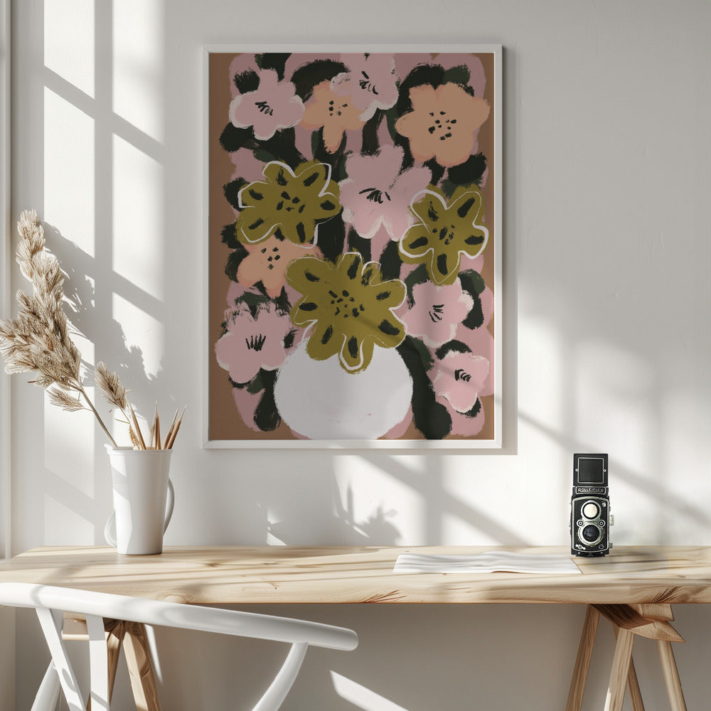 Pastel Flower Impression No 7 Poster