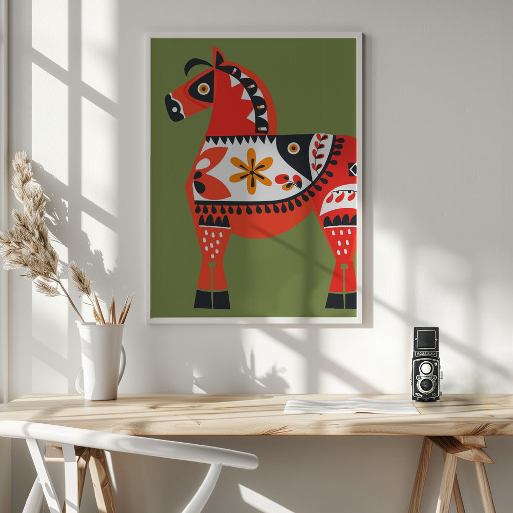 Alternative Dala Horse Poster