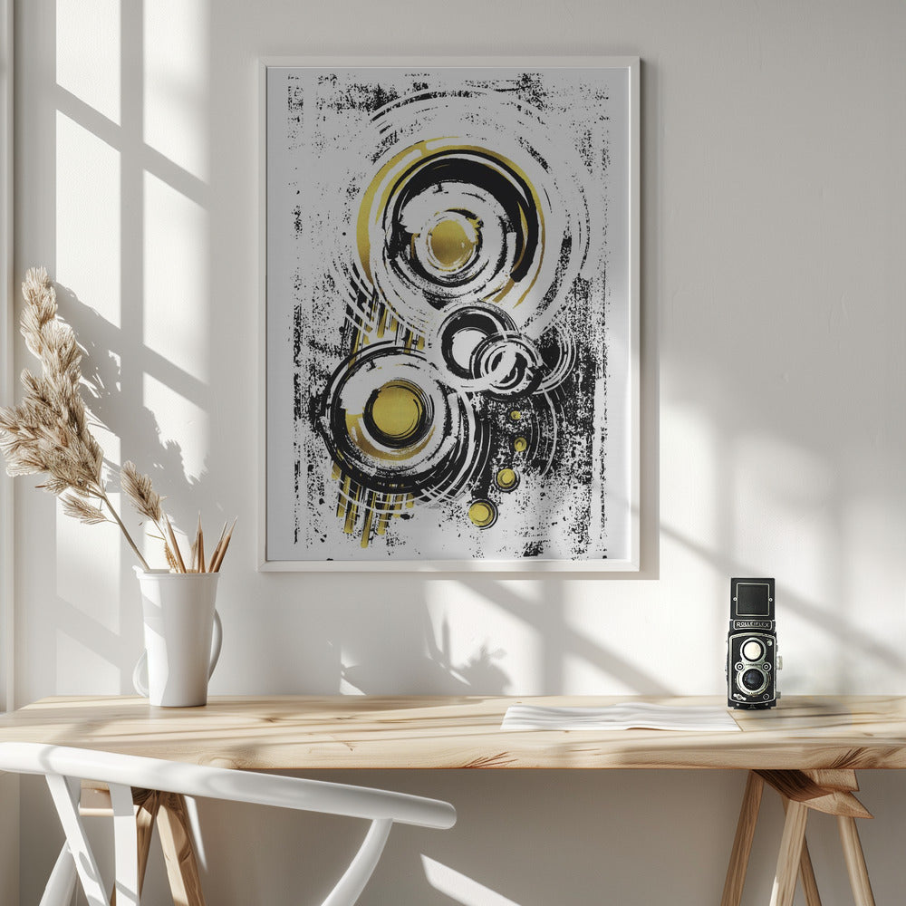 ABSTRACT ART Orbits Poster