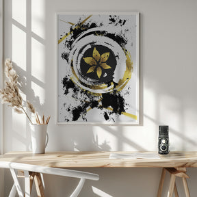 ABSTRACT ART Flower Poster