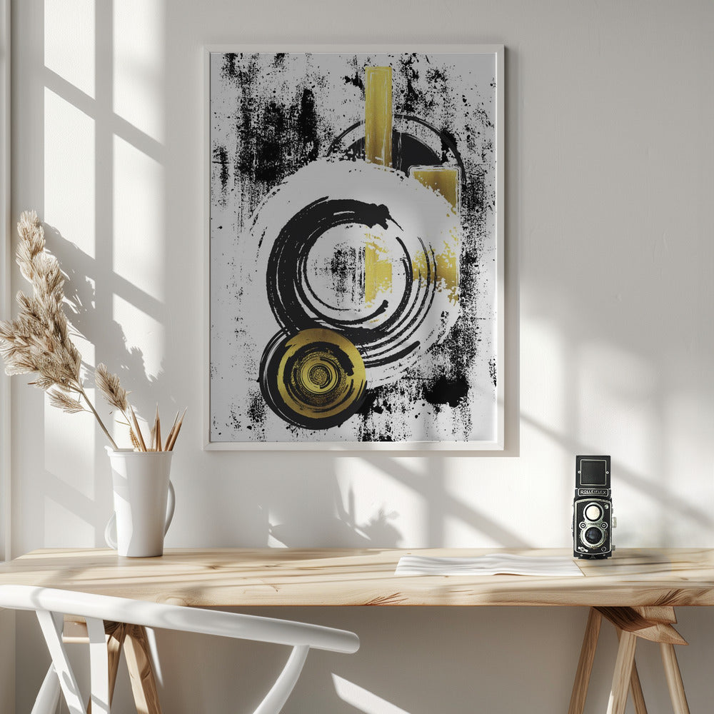 ABSTRACT ART Dynamic shapes Poster