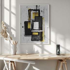 Abstract Painting No. 3 | gold Poster