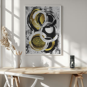 Abstract Painting No. 2 | gold Poster