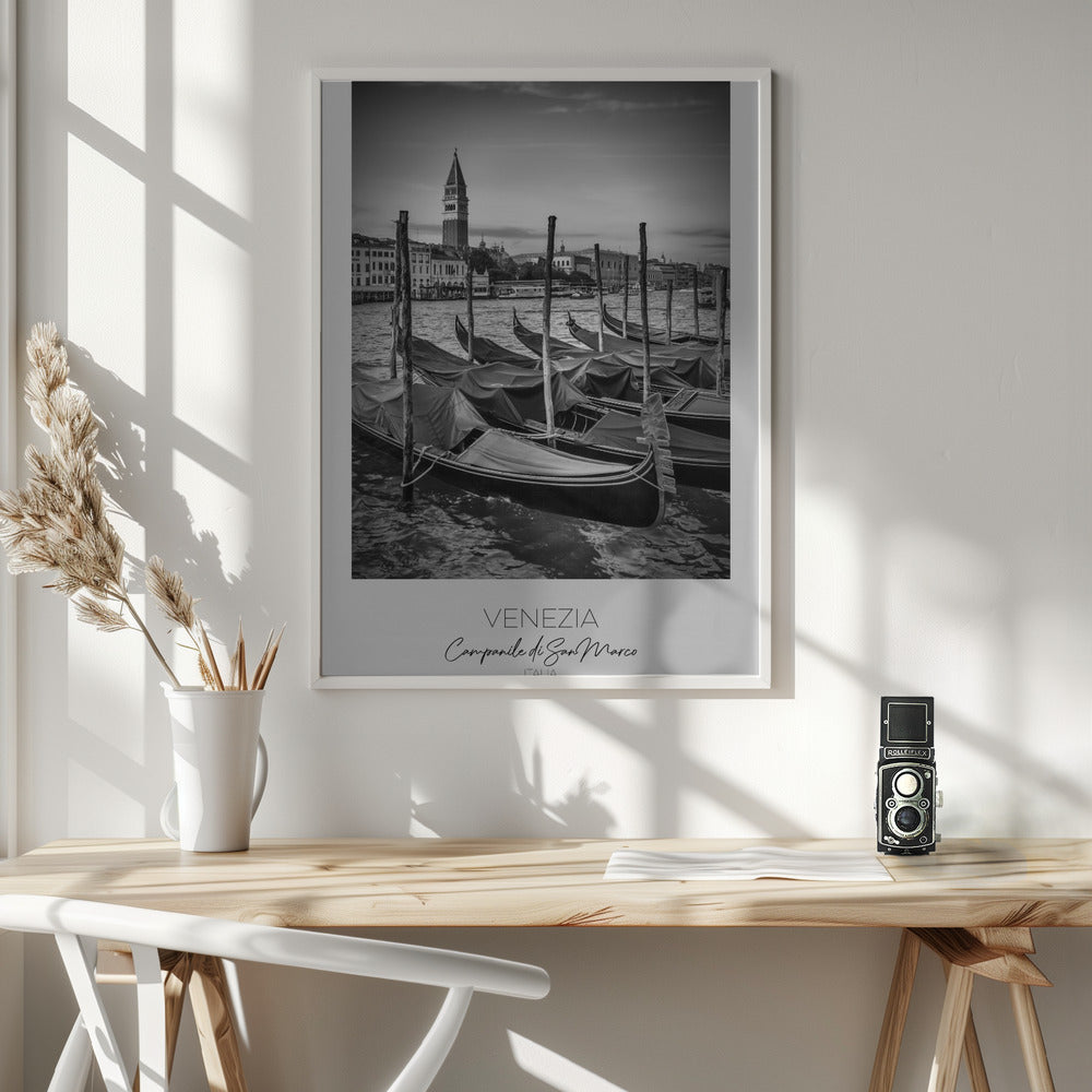 In focus: VENICE Grand Canal and St Mark&#039;s Campanile Poster