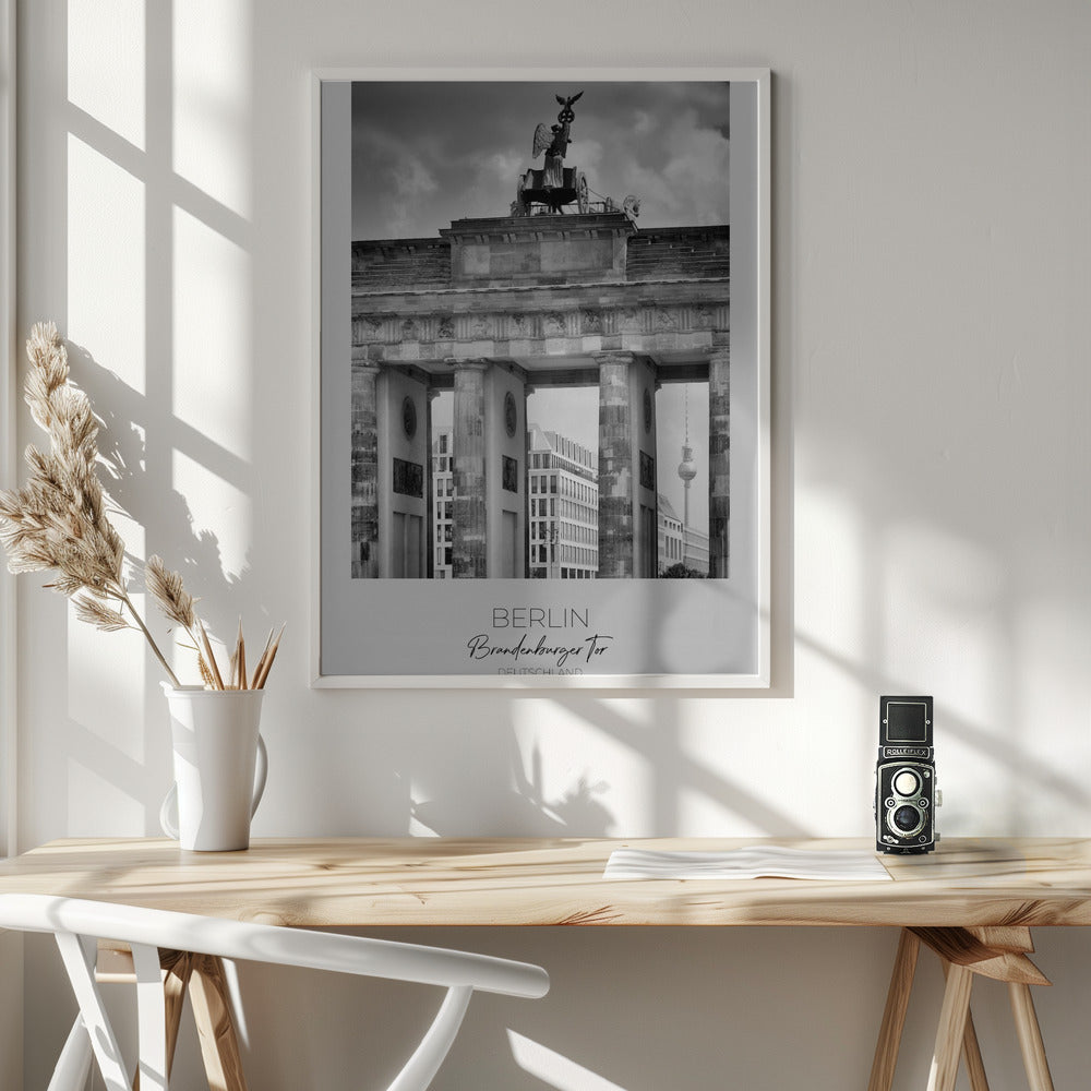 In focus: BERLIN Brandenburg Gate Poster