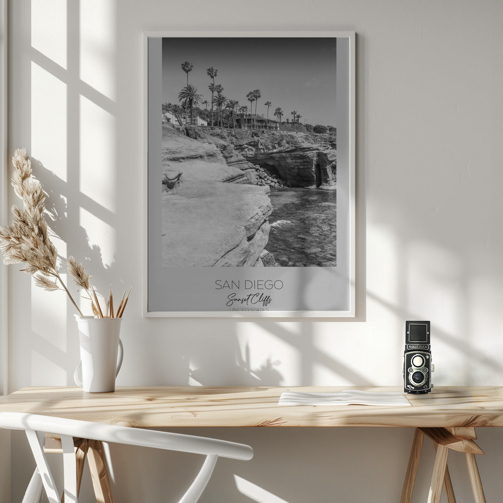 In focus: SAN DIEGO Sunset Cliffs Poster