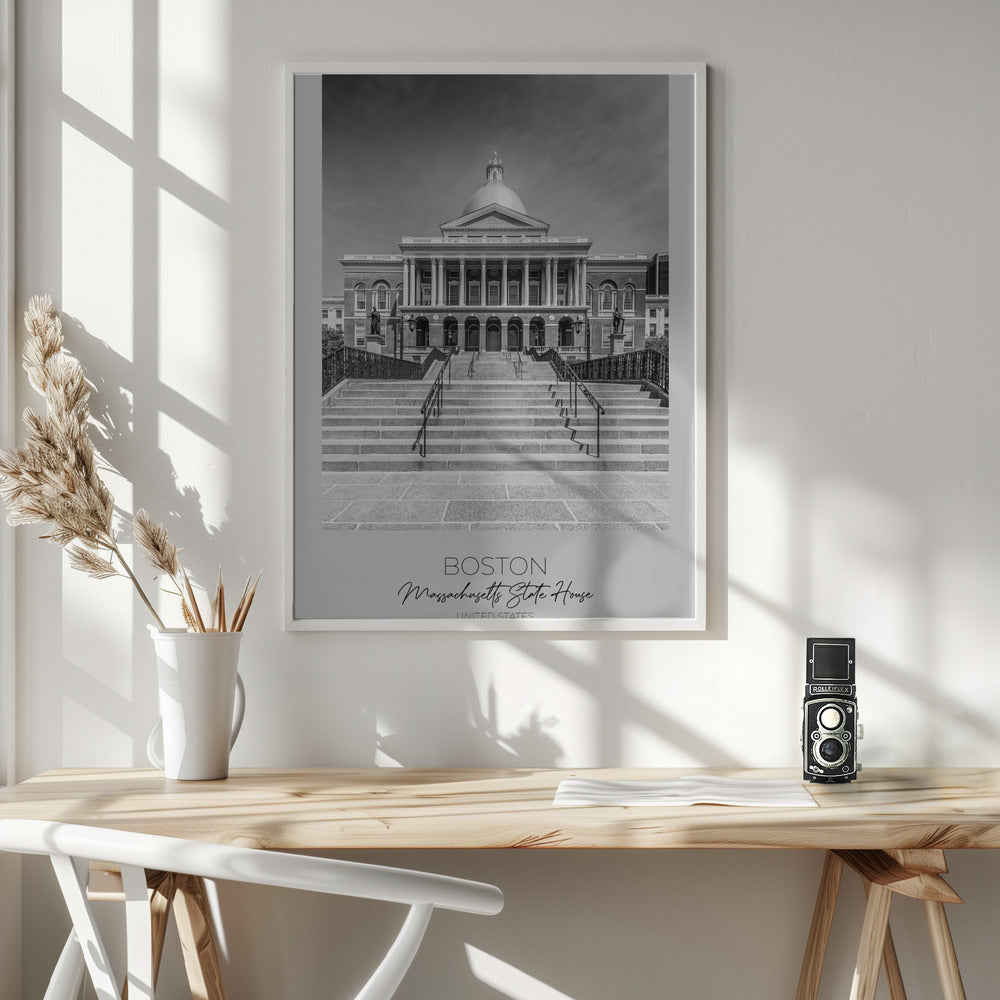 In focus: BOSTON Massachusetts State House Poster