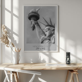 In focus: NEW YORK CITY Statue of Liberty in detail Poster