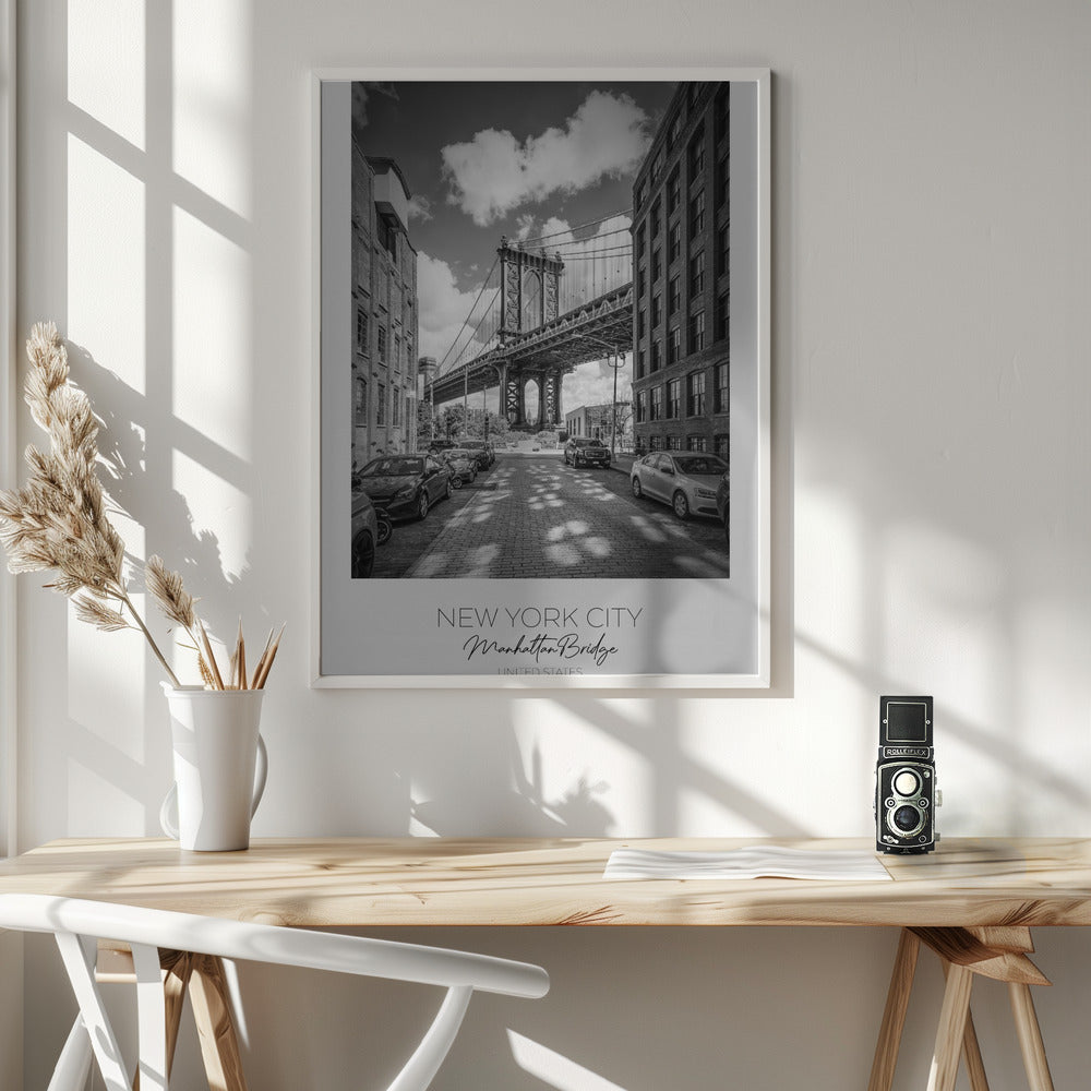 In focus: NEW YORK CITY Manhattan Bridge Poster