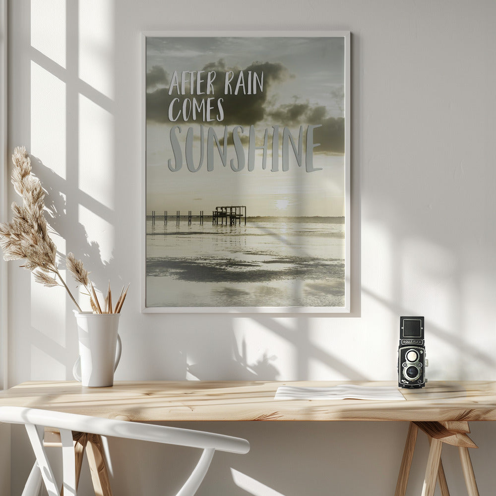 After rain comes sunshine | Sunset Poster