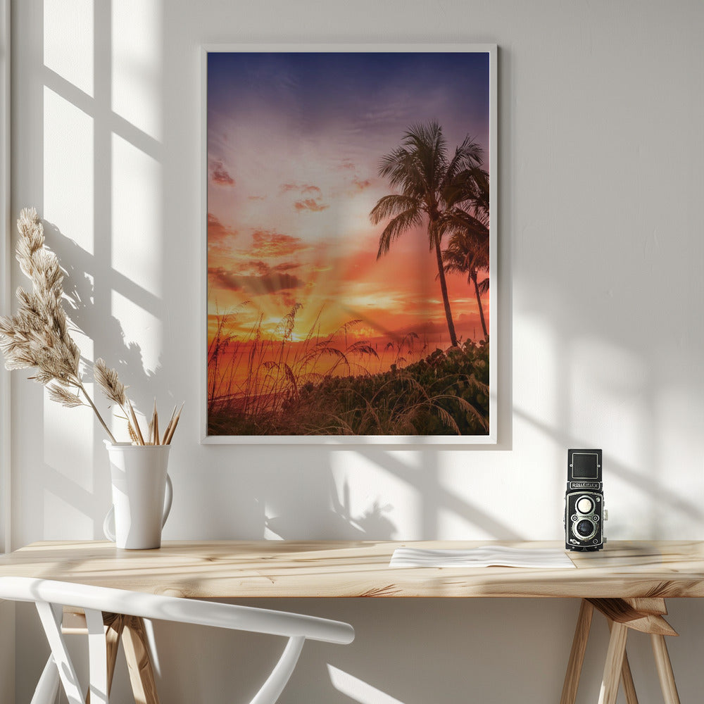 BONITA BEACH Picturesque Sunset Poster