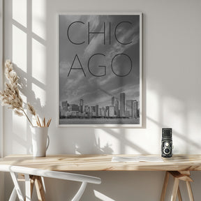 CHICAGO Skyline | Text Poster