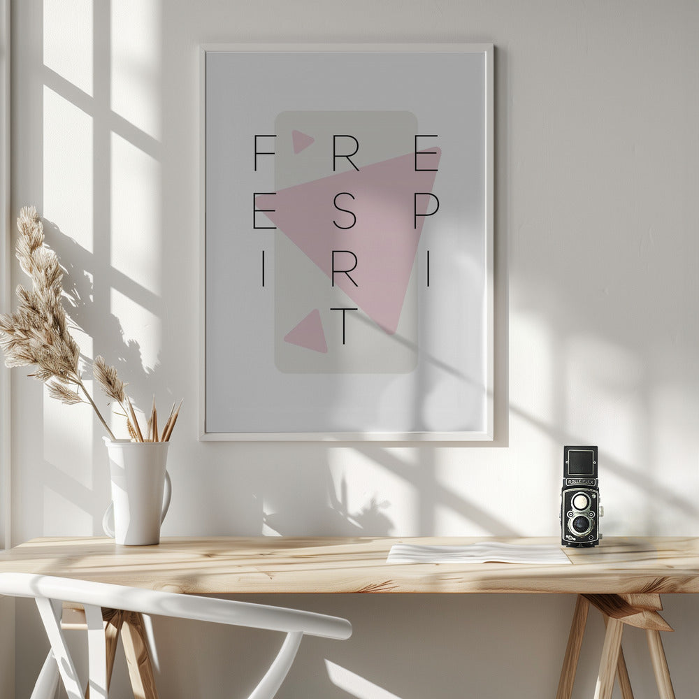 Free spirit - pink Poster