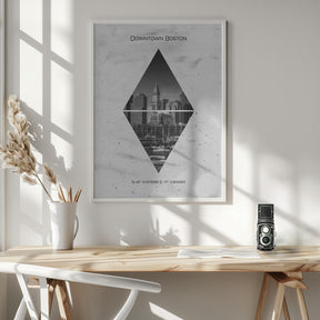 Coordinates BOSTON Downtown Poster