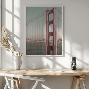 SAN FRANCISCO Golden Gate Bridge | urban vintage style Poster