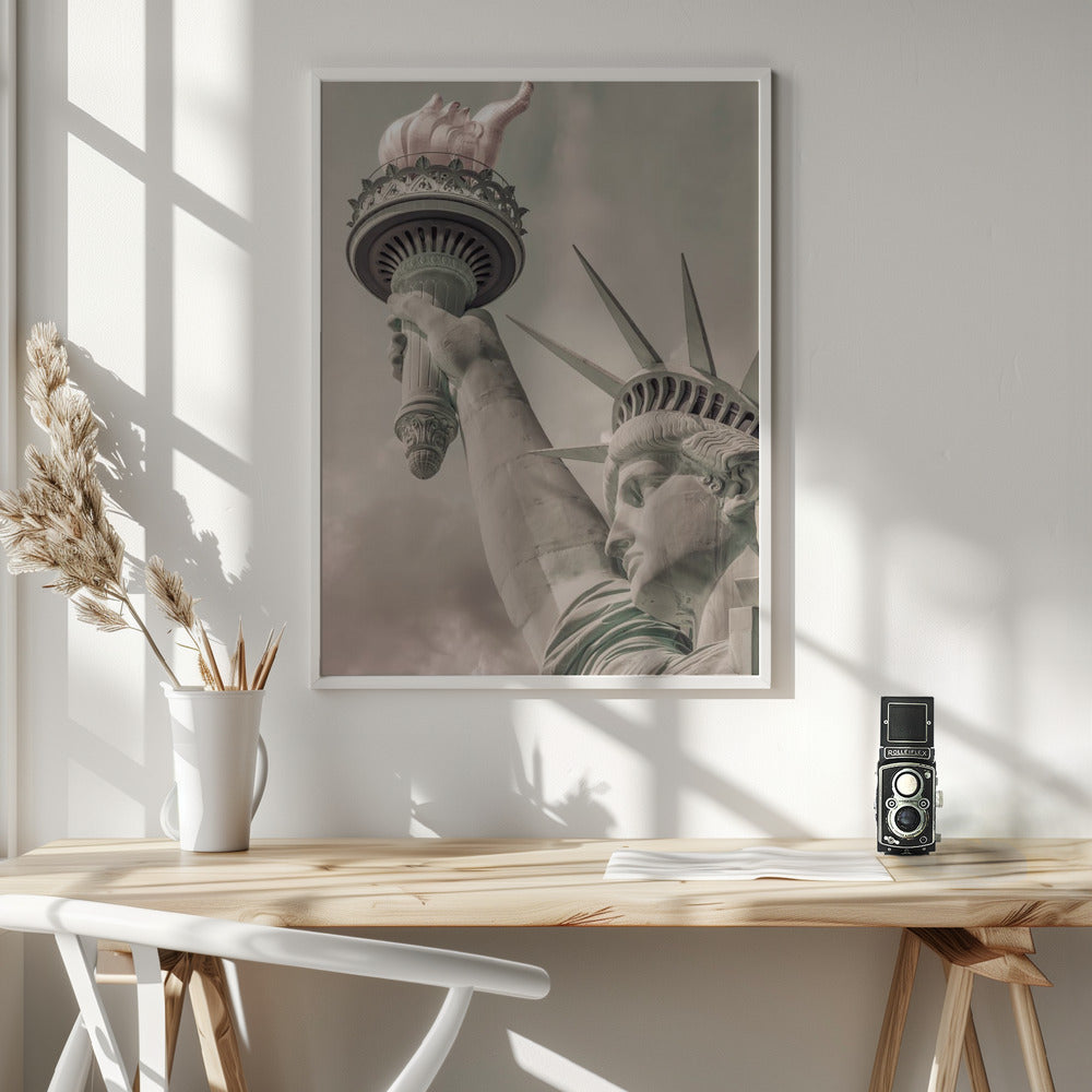 NEW YORK CITY Statue of Liberty | urban vintage style Poster