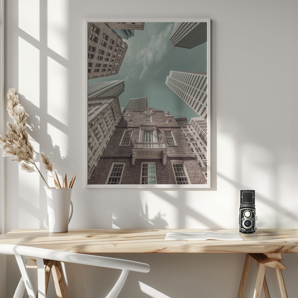 BOSTON Old State House | urban vintage style Poster