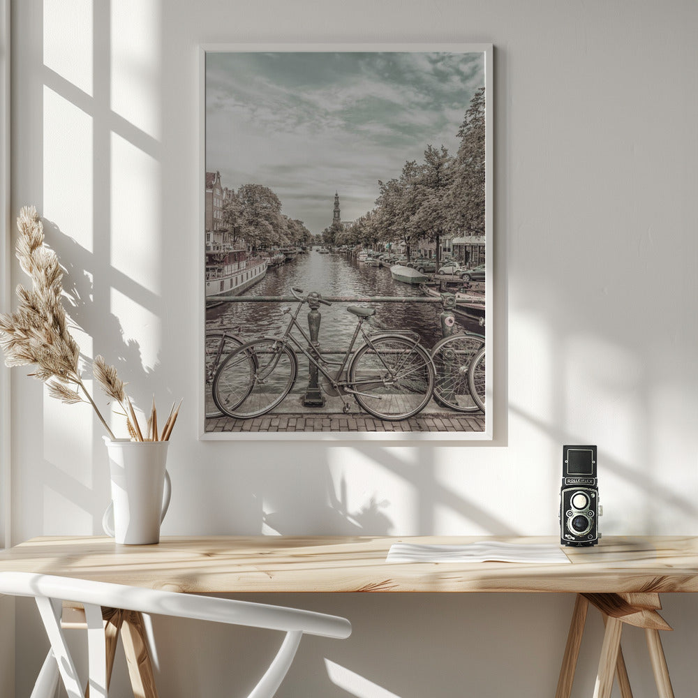 Typical Amsterdam | urban vintage style Poster