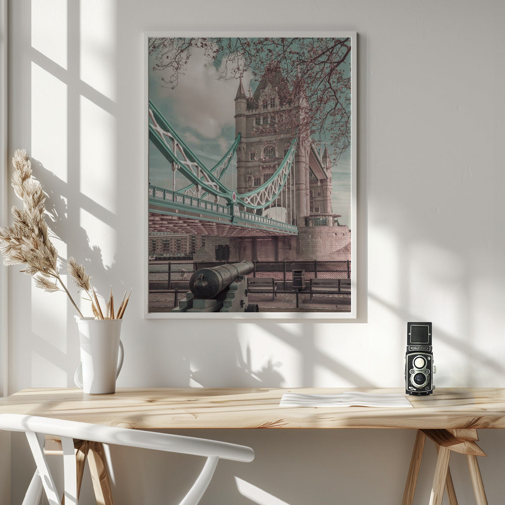 LONDON Tower Bridge in Detail | urban vintage style Poster