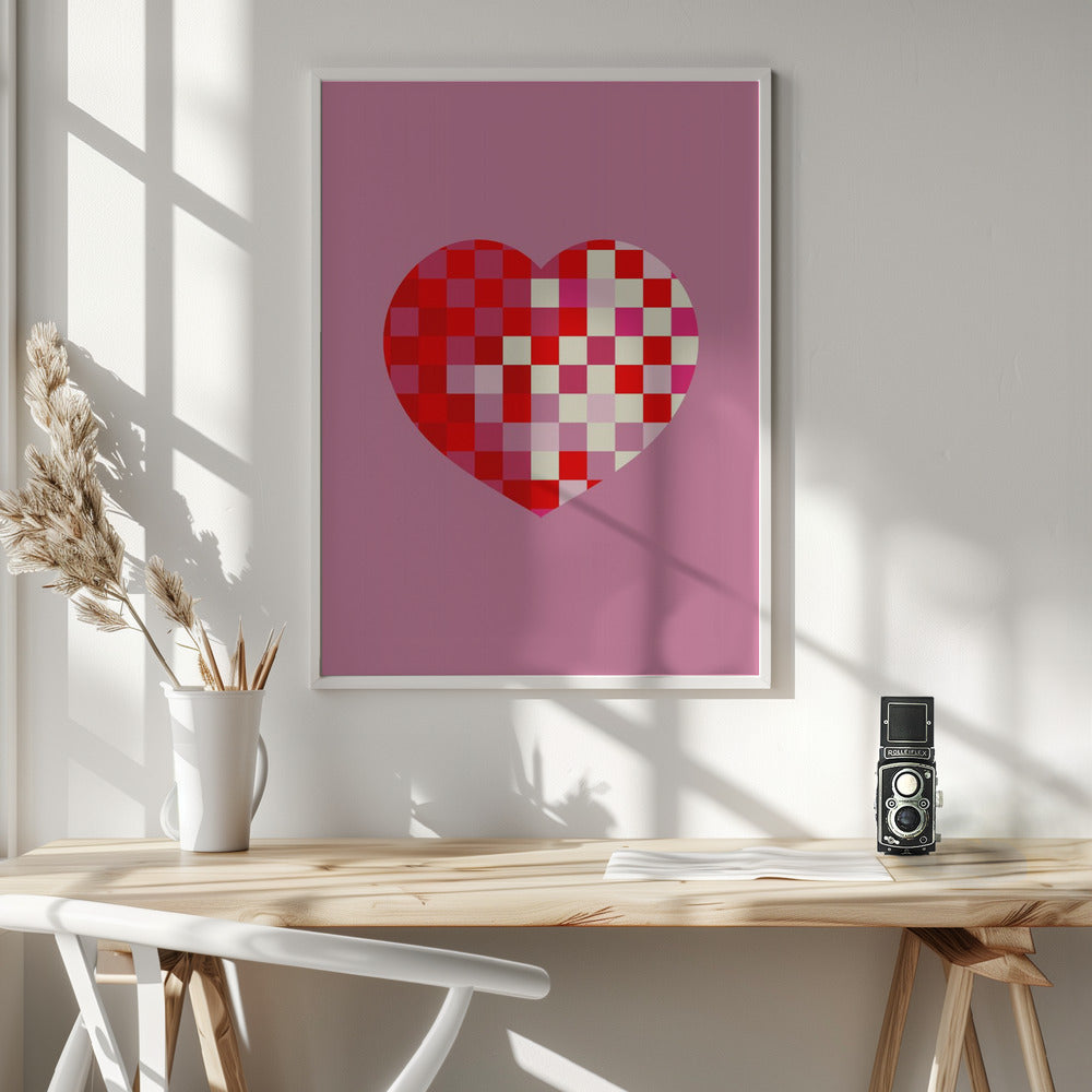 Pixel heart Poster