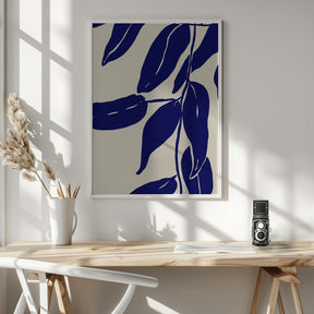 Blue Leafs Poster