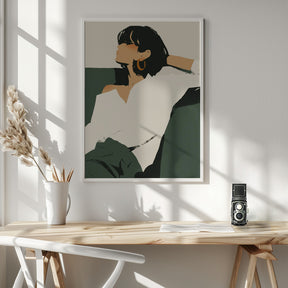 Relaxing woman Poster