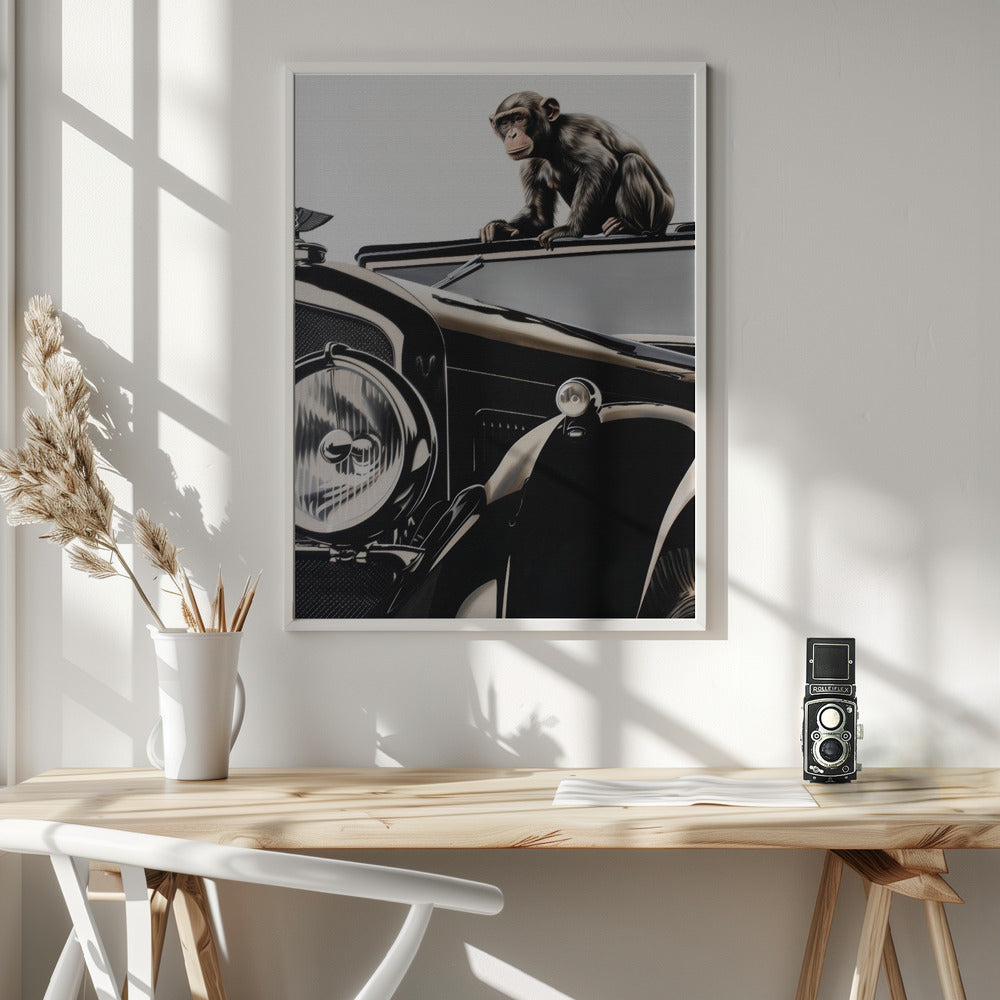 Monkey and the Bentley Poster