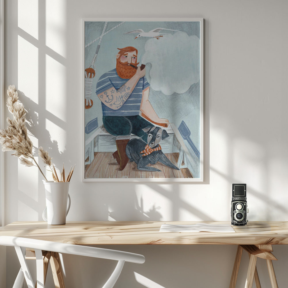 Skipper and Dog Poster