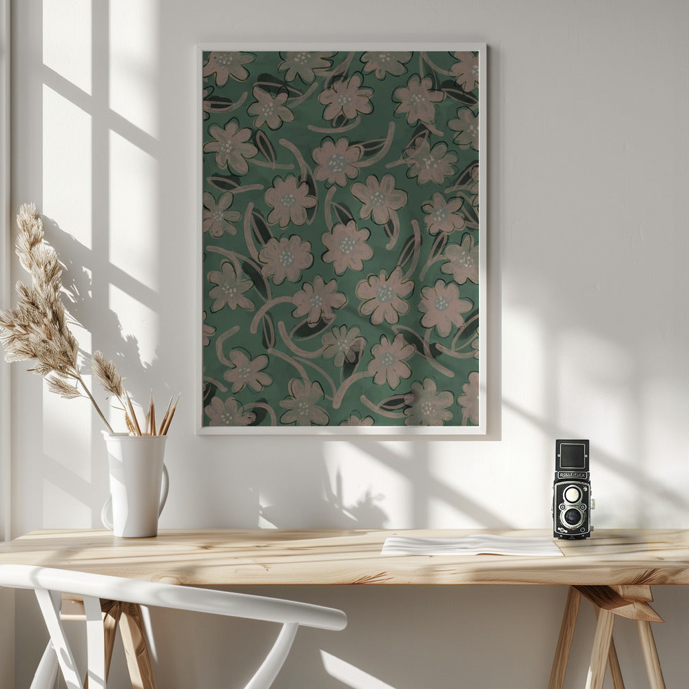 Cuteflowerpattern Poster