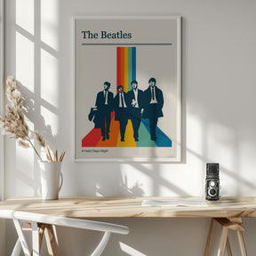 The Beatles Retro Gig Poster Poster