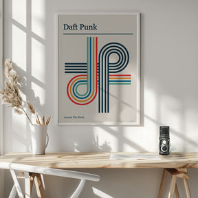 Daft Punk Retro Poster Poster