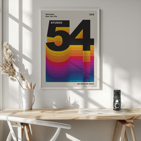 Studio 54 Retro Design Poster